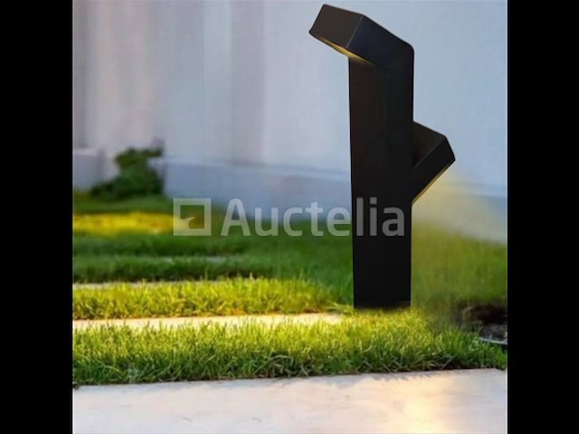 6 x tuinlamp – 2 x 10w led – 60 cm – 3500k warm wit – 1000 lm – ip54 waterdicht – zwart (sla-57) - afbeelding 5 van  5