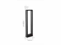 6 x tuinlamp 7w led 60 cm - 3500k warm wit (sla-01) - afbeelding 2 van  5