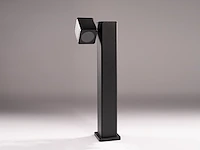 6 x tuinlamp rechthoekig gu10 fitting zand zwart draaibaar waterdicht - afbeelding 5 van  10