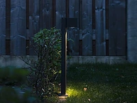 6 x tuinlamp rechthoekig gu10 fitting zand zwart waterdicht - afbeelding 3 van  4