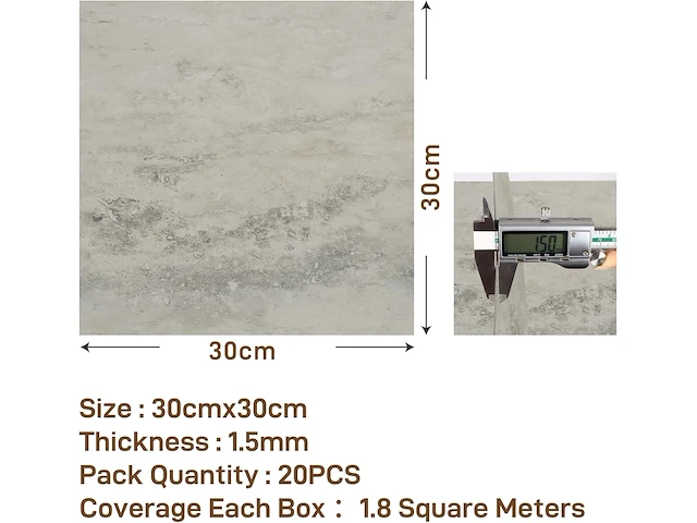 6 x varypaper zelfklevende vloertegels - afbeelding 3 van  4