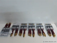 6 x verfborstel in set plat 5 delig - afbeelding 1 van  2