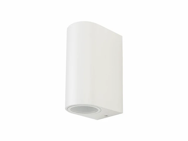 6 x wandlamp modern halfrond gu10 duo fitting zand wit waterdicht - afbeelding 2 van  4