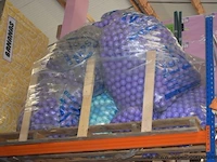 6 zakken met plastic ballen voor ballenbad
