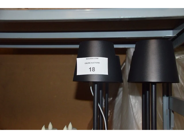6 zwart led tafellampen , hanglamp , moderne hanglamp met 5 lichtpunten (13,42,47) - afbeelding 3 van  8