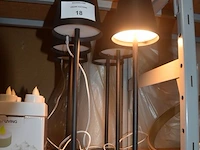 6 zwart led tafellampen , hanglamp , moderne hanglamp met 5 lichtpunten (13,42,47) - afbeelding 4 van  8