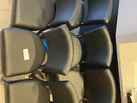 6 zwarte bijzetstoelen - afbeelding 4 van  4