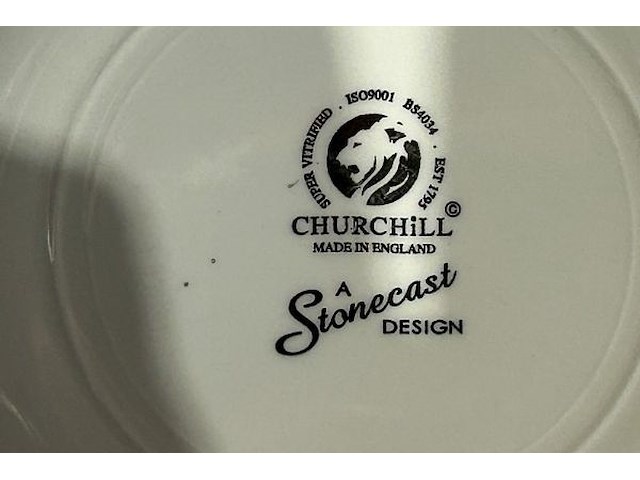 60 bordjes wit/blauw - afbeelding 5 van  5