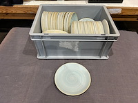 60 bordjes wit/blauw - afbeelding 1 van  5