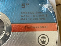 60 doorslijpschijven 125 mm metaal - afbeelding 2 van  2