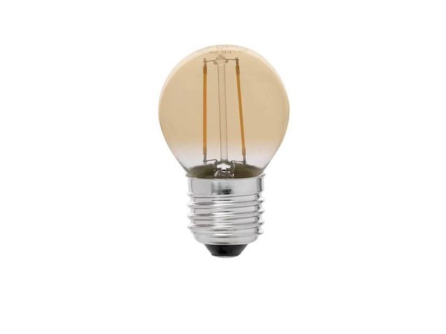 60 x 2w e27 g45 amber glas filament led bulb 2000k - afbeelding 3 van  3