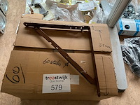 60 x bruine inklapbare plankdragers - afbeelding 1 van  3