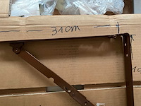 60 x bruine inklapbare plankdragers - afbeelding 3 van  3