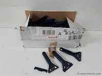 60 x glaskrabber met pvc handvat - afbeelding 1 van  2