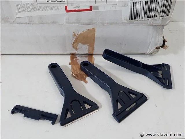 60 x glaskrabber met pvc handvat - afbeelding 2 van  2