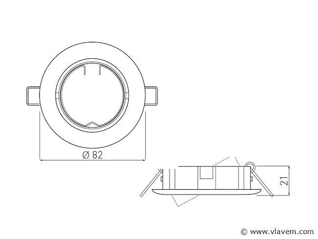 60 x gt blackline plafond inbouwspots - afbeelding 4 van  5