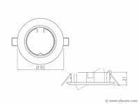 60 x gt blackline plafond inbouwspots - afbeelding 4 van  5