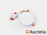 60 x led paneel 12w - led smd - inbouw - rond - 6500k (daglicht) - afbeelding 3 van  4