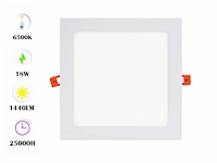 60 x led paneel 18w - led smd - inbouw - vierkant - 6500k (daglicht) - afbeelding 1 van  4