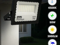 60 x led schijnwerper 50w mini – 6500k koud wit – ip65 – 4000 lm – smd - afbeelding 1 van  5