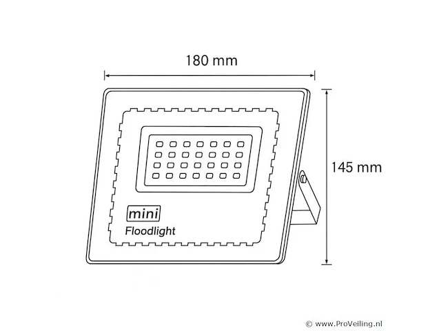 60 x led schijnwerper 50w mini – 6500k koud wit – ip65 – 4000 lm – smd - afbeelding 5 van  5