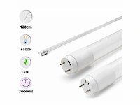 60 x led tube 18w - 120 cm - 6500k koud wit - t8 - afbeelding 1 van  5