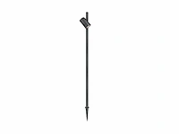 60 x modern lange prikspot tuinlamp gu10 fitting zand zwart draaibaar waterdicht - afbeelding 2 van  4