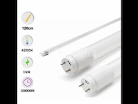60 x t8 led tl buizen – 16w – 120cm – 4200k neutraal wit – ttl vervanging – 25.000h - afbeelding 4 van  4