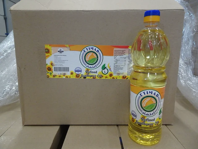 600x 1l zonnebloemolie etimad - afbeelding 1 van  4