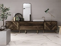 600x600mm gerectificeerd calacatta gold glossy 18,72m² - afbeelding 1 van  2