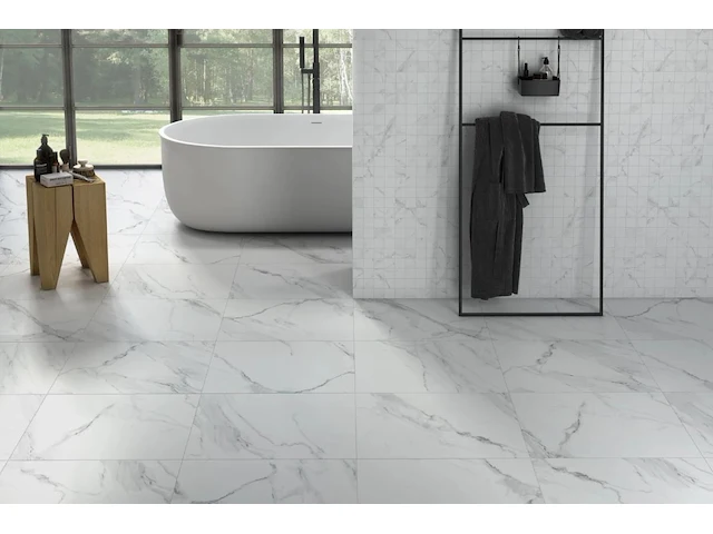 600x600mm gerectificeerd marble carrara matt 18,72m² - afbeelding 1 van  2