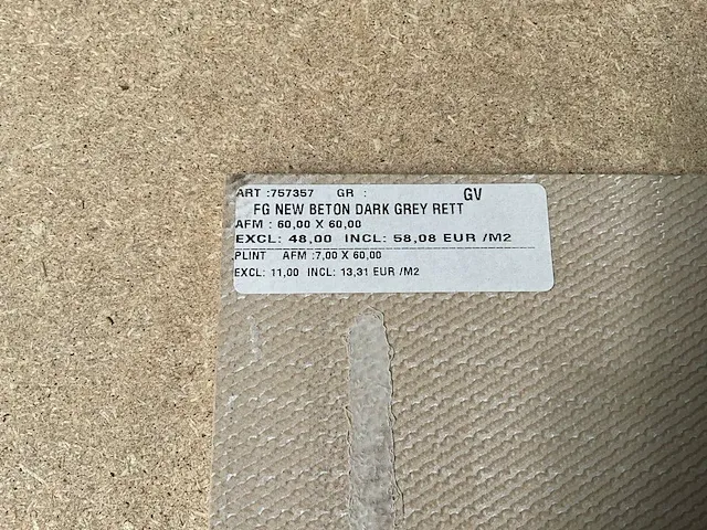 60,84m2 fg new beton dark grey rett 60x60cm - afbeelding 3 van  3