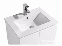 60cm badkamermeubelset mdf - kleur: mat wit - afbeelding 3 van  6