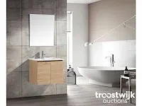 60cm badkamermeubelset mdf - kleur: white oak - afbeelding 1 van  7