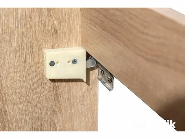 60cm badkamermeubelset mdf - kleur: white oak - afbeelding 6 van  7