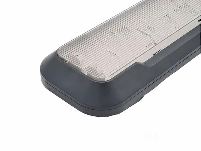 60cm pro design dubbele led tl t8 armaturen waterdicht donkergrijs met reflector - afbeelding 2 van  6