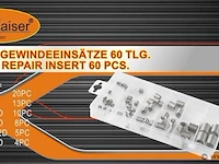 60delige set schroefdraad herstelling - afbeelding 1 van  2