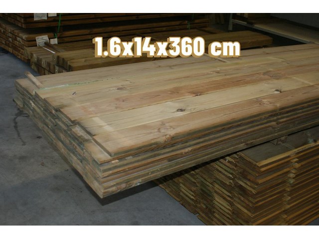 60x plank 1,6x14x360cm. - afbeelding 1 van  1