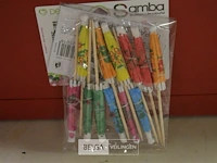 ±60x12st parasol versiering in bloembak - afbeelding 3 van  3