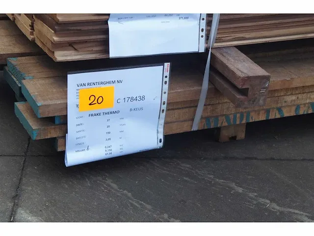 61 lm frake planken 27mm - afbeelding 2 van  5