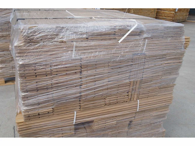 61,05 m² massief eiken visgraatparket 15mm - afbeelding 6 van  6
