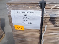 61,05 m² massief eiken visgraatparket 15mm - afbeelding 1 van  8