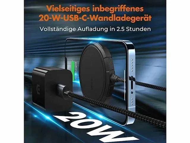 61x unbreakcable magnetische wireless charger - afbeelding 2 van  6