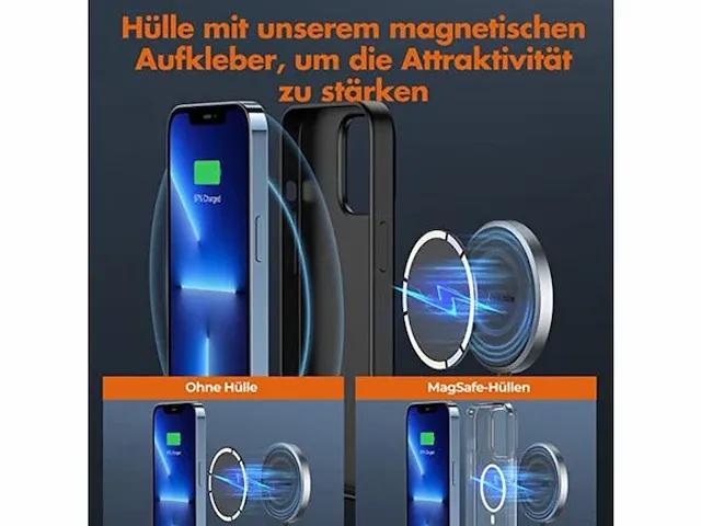 61x unbreakcable magnetische wireless charger - afbeelding 4 van  6