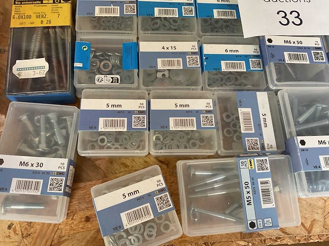 62 doosjes bevestigingsmaterialen - afbeelding 2 van  9