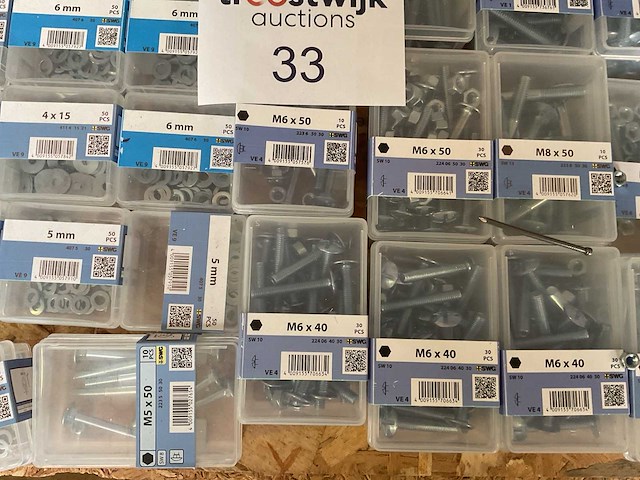 62 doosjes bevestigingsmaterialen - afbeelding 9 van  9