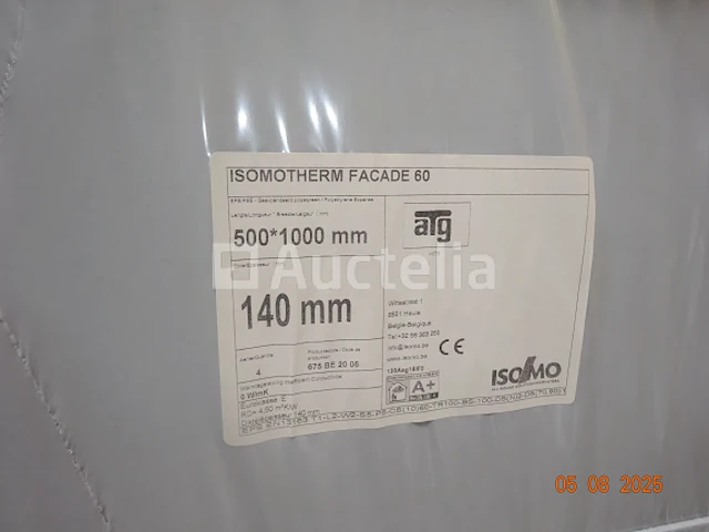 64 balen grijze isolatie, geïsoleerde gevel 140mm - afbeelding 2 van  2