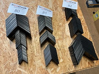 64 zwarte hoek verbinders - afbeelding 1 van  5