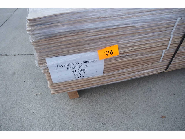 64,28 m² massief eiken parket 14mm - afbeelding 4 van  6