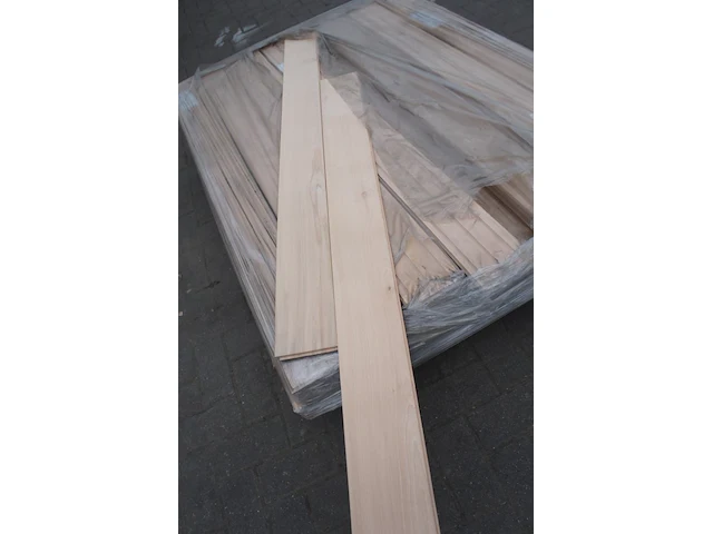 6,44 m² massief beuken parket 15mm - afbeelding 2 van  5
